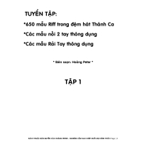 650 MẪU RIFF TRONG ĐỆM ĐÀN THÁNH CA 1 SACH 650 RIFF THANH CA TAP 11