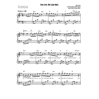 Sheet Piano Yêu Em Thì Gật Đầu